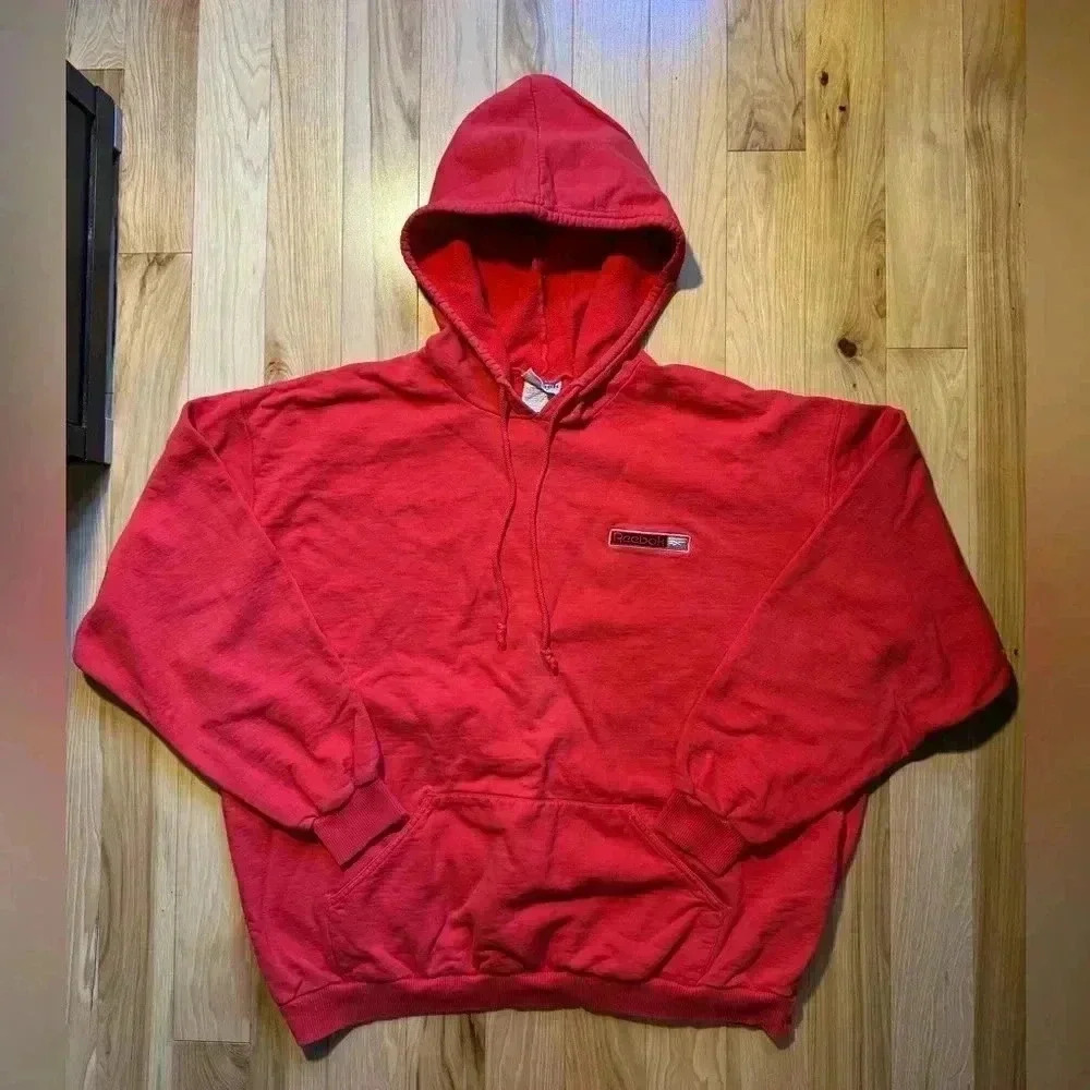 Vintage 1990s  Reebok Logo Hoodie Made in Canada XL​